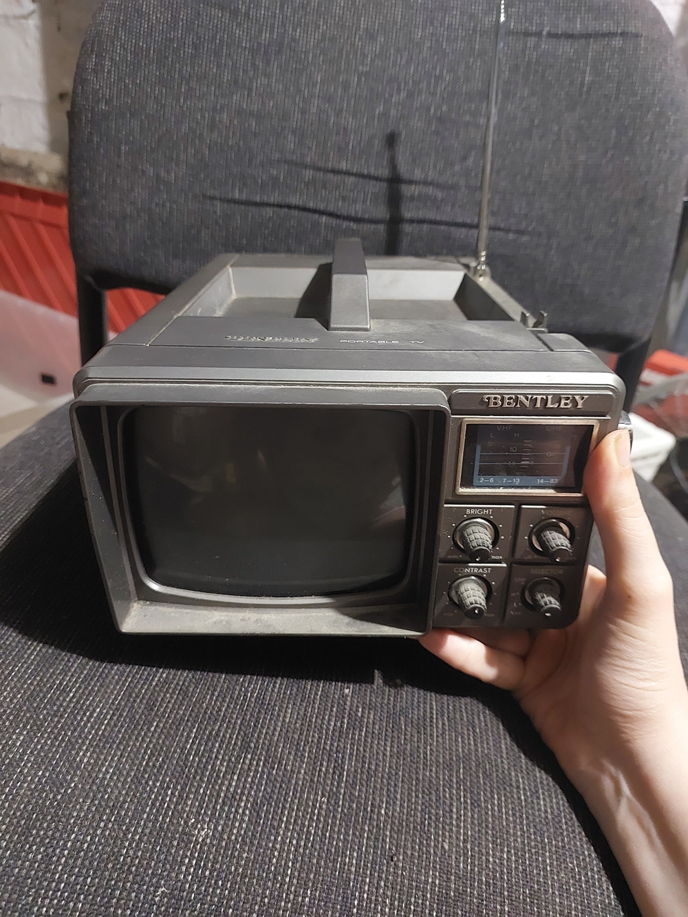 Vintage Portable TV Bentley